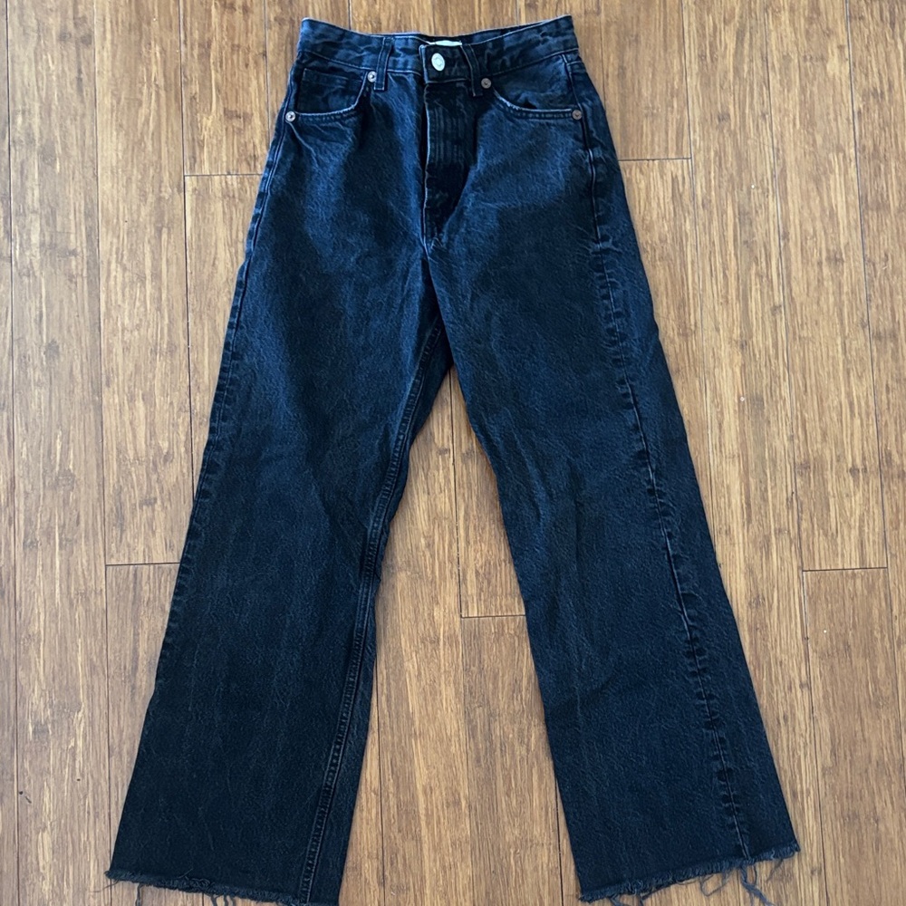 Zara Black Flare & Wide Leg Jeans